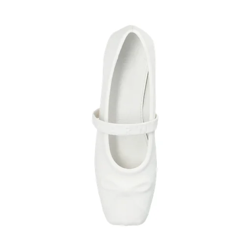 Logo Embossed Ballet Flats