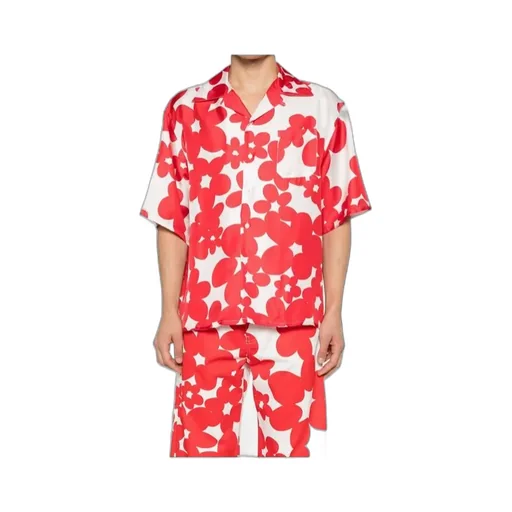 Short Sleeved Shirt With Dilles Print