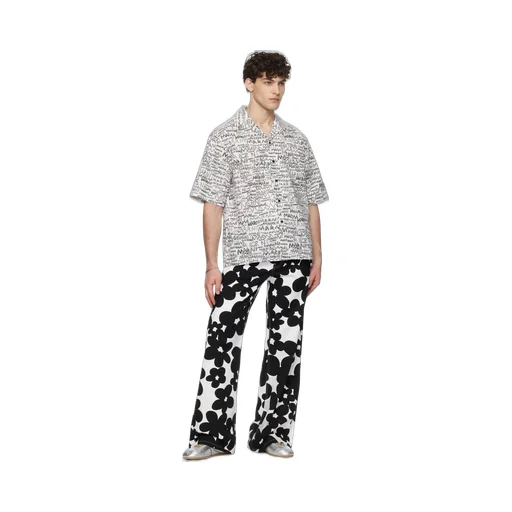 All-Over Logo Printed Short-Sleeved Shirt