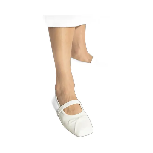 Logo Embossed Ballet Flats