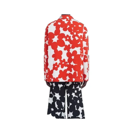 Floral-Print Cotton Jacket