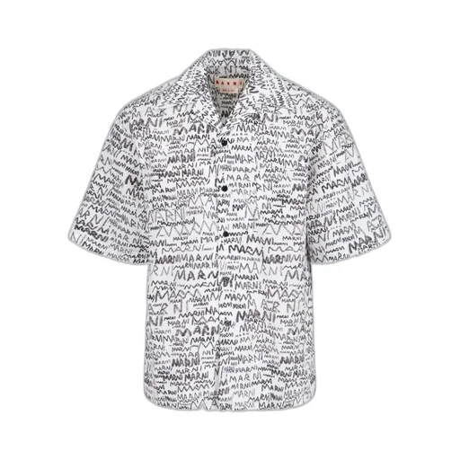All-Over Logo Printed Short-Sleeved Shirt