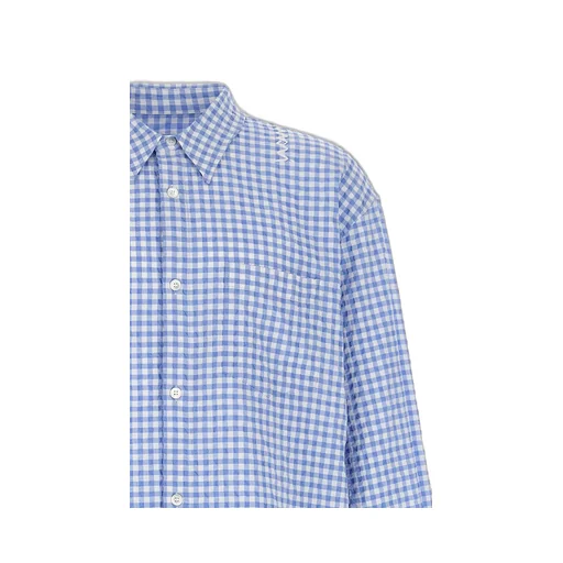 Vichy Printed Long-Sleeved Shirt
