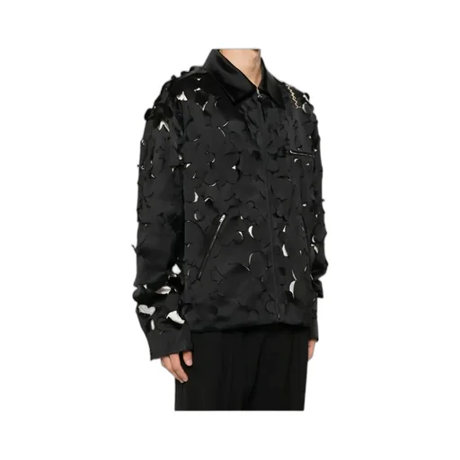 Cut-Out Bomber Jacket