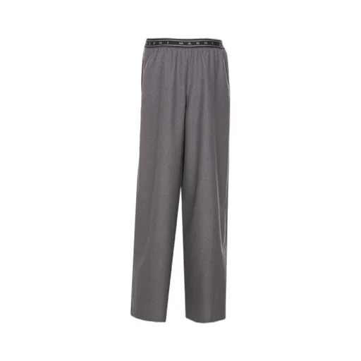 Logo-Band Wide-Leg Trousers