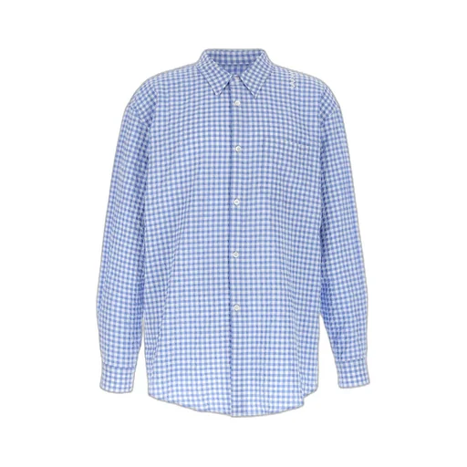 Vichy Printed Long-Sleeved Shirt