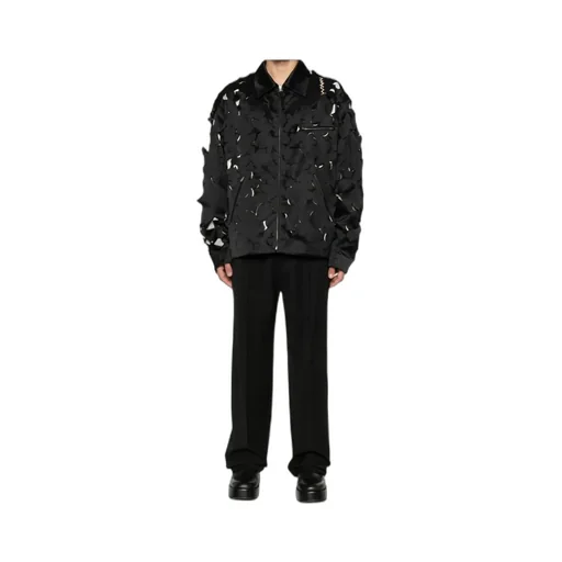 Cut-Out Bomber Jacket