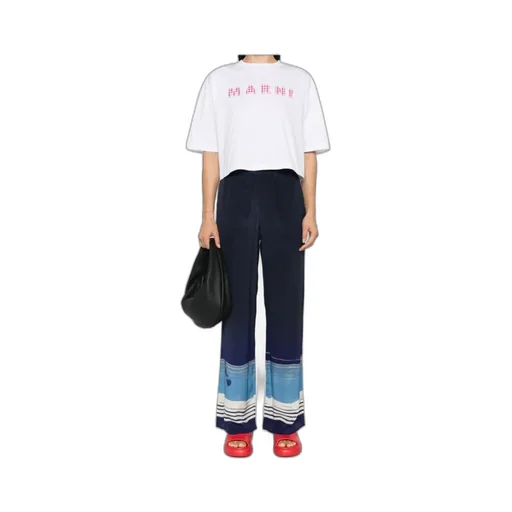 Logo Printed Cropped T-Shirt