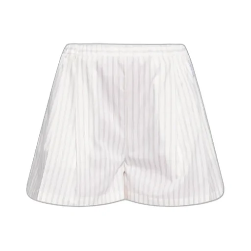 Striped Pattern Elastic Waist Shorts