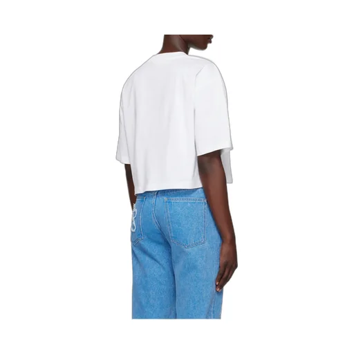 Logo Printed Cropped T-Shirt