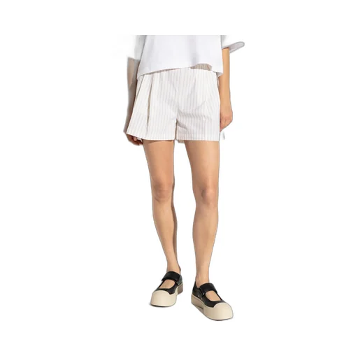Striped Pattern Elastic Waist Shorts