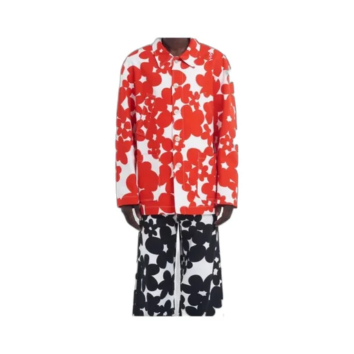 Floral-Print Cotton Jacket