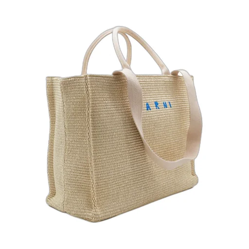 Logo Embroidered Top Handle Bag