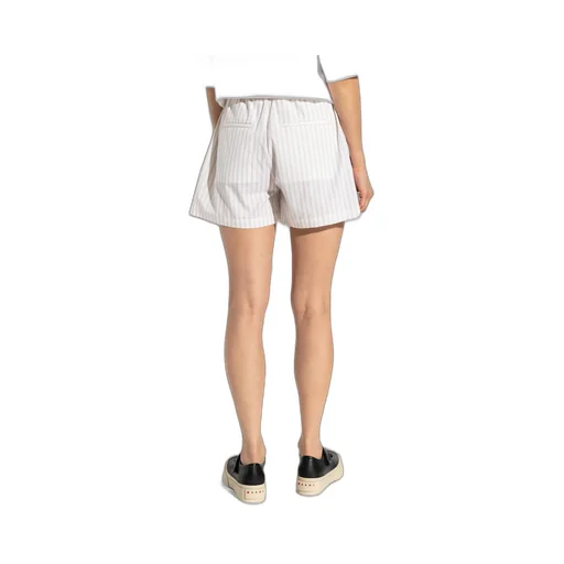 Striped Pattern Elastic Waist Shorts