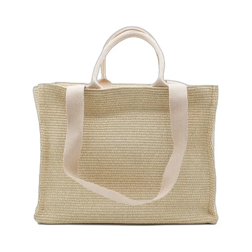 Logo Embroidered Top Handle Bag
