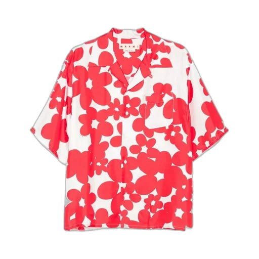Short Sleeved Shirt With Dilles Print