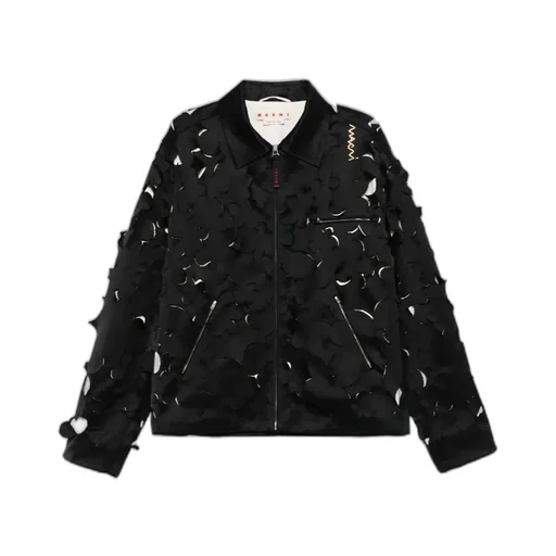 Cut-Out Bomber Jacket