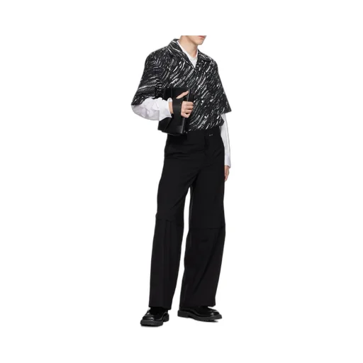 Logo Embroidered Straight-Leg Trousers