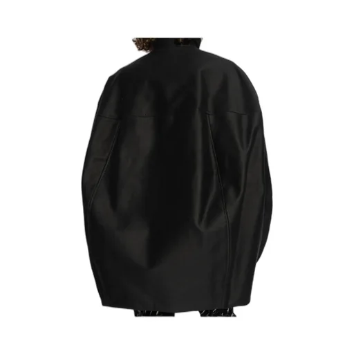 Glove-Sleeved Oversize Bomber Jacket