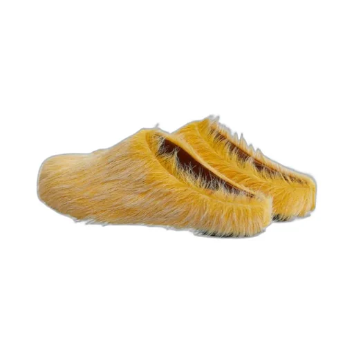 Long Hair Calfskin Fussbett Sabot