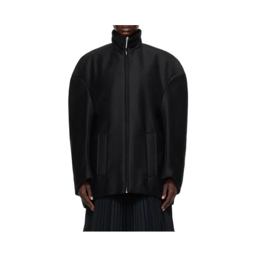 Glove-Sleeved Oversize Bomber Jacket