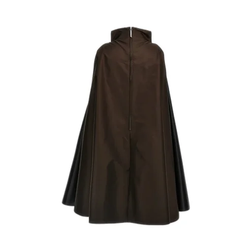 Two-Toned High-Neck Trapeze Dress