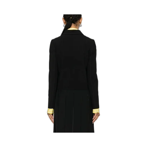 Contrast-Stitching Jacket