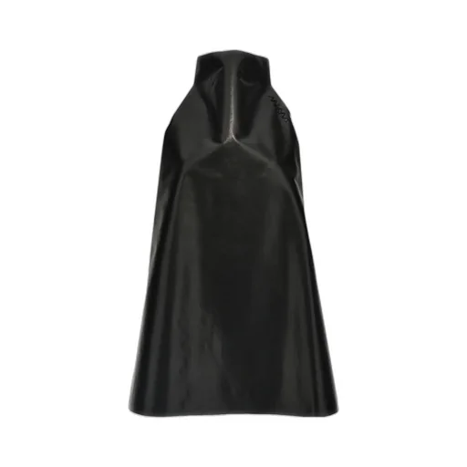Two-Toned High-Neck Trapeze Dress