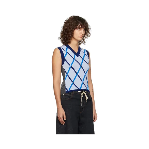 Diamond-Pattern Vest