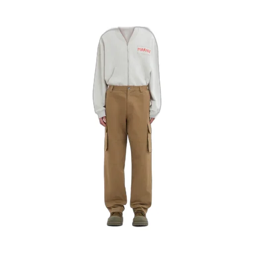 Organic Gabardine Cargo Pants