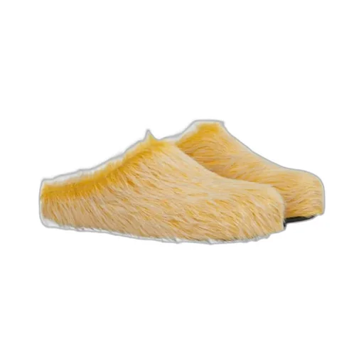 Long Hair Calfskin Fussbett Sabot