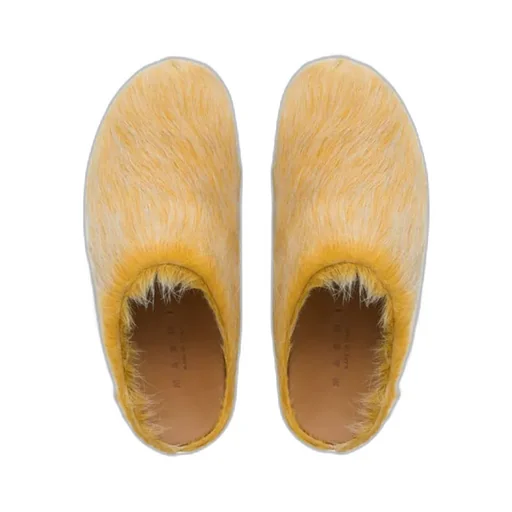 Long Hair Calfskin Fussbett Sabot