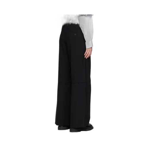 Logo Embroidered Straight-Leg Trousers