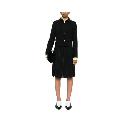 Contrast-Stitching Jacket