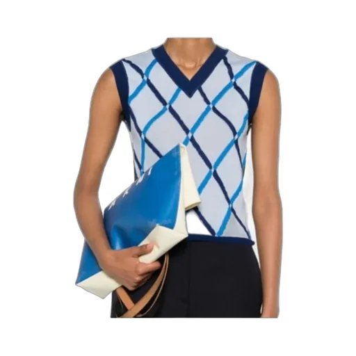 Diamond-Pattern Vest