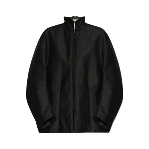 Glove-Sleeved Oversize Bomber Jacket