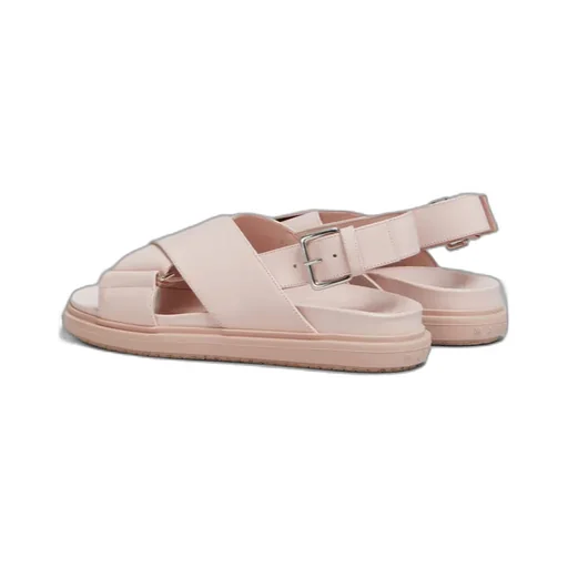 Logo Embossed Buckled Sandals