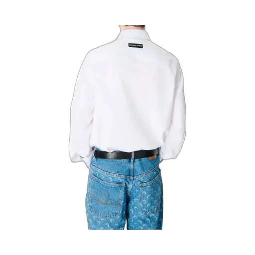 Moon Laser Wash Denim Baggy Jeans