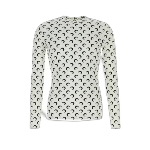 Moon Printed Jersey Crewneck Top