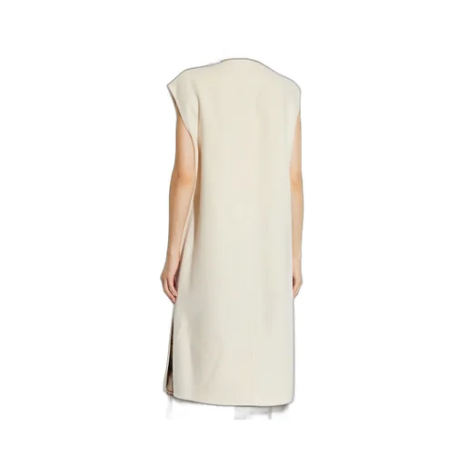 Buttoned Crewneck Sleeveless Gilet