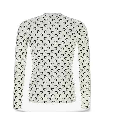 Moon Printed Jersey Crewneck Top