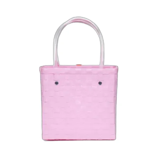 Logo-Patch Woven Tote Bag