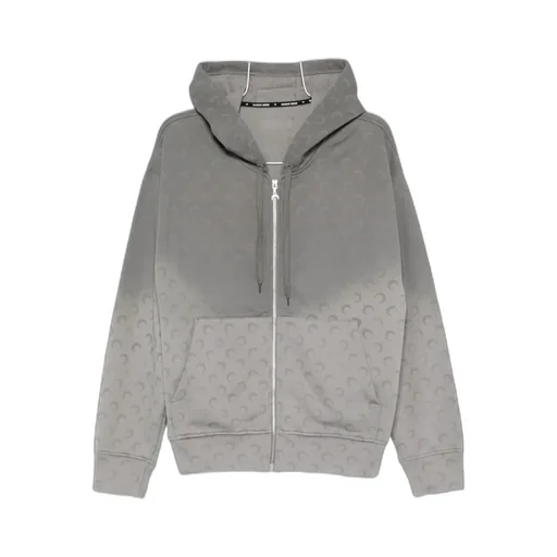 Moon Faded Fleece Zipped Hoodie