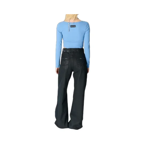 Moon-Logo Round-Neck Top