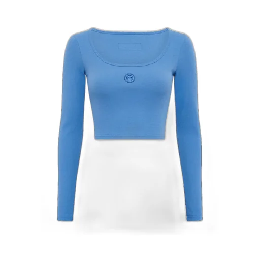 Moon-Logo Round-Neck Top