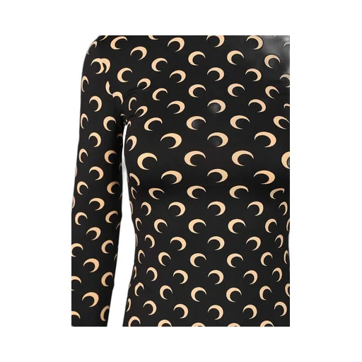 Printed High-Neck T-Shirt