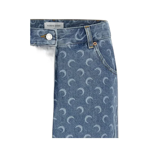 Allover Moon Printed Mini Skirt