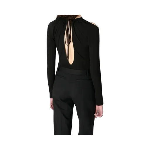 Keyhole Detailed Long-Sleeved Bodysuit
