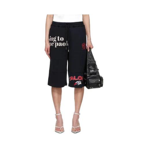 Regenerated Graphic Sweatshirts Drawstring Shorts