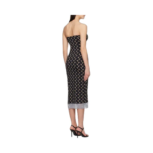 Crescent Moon Jersey Midi Dress